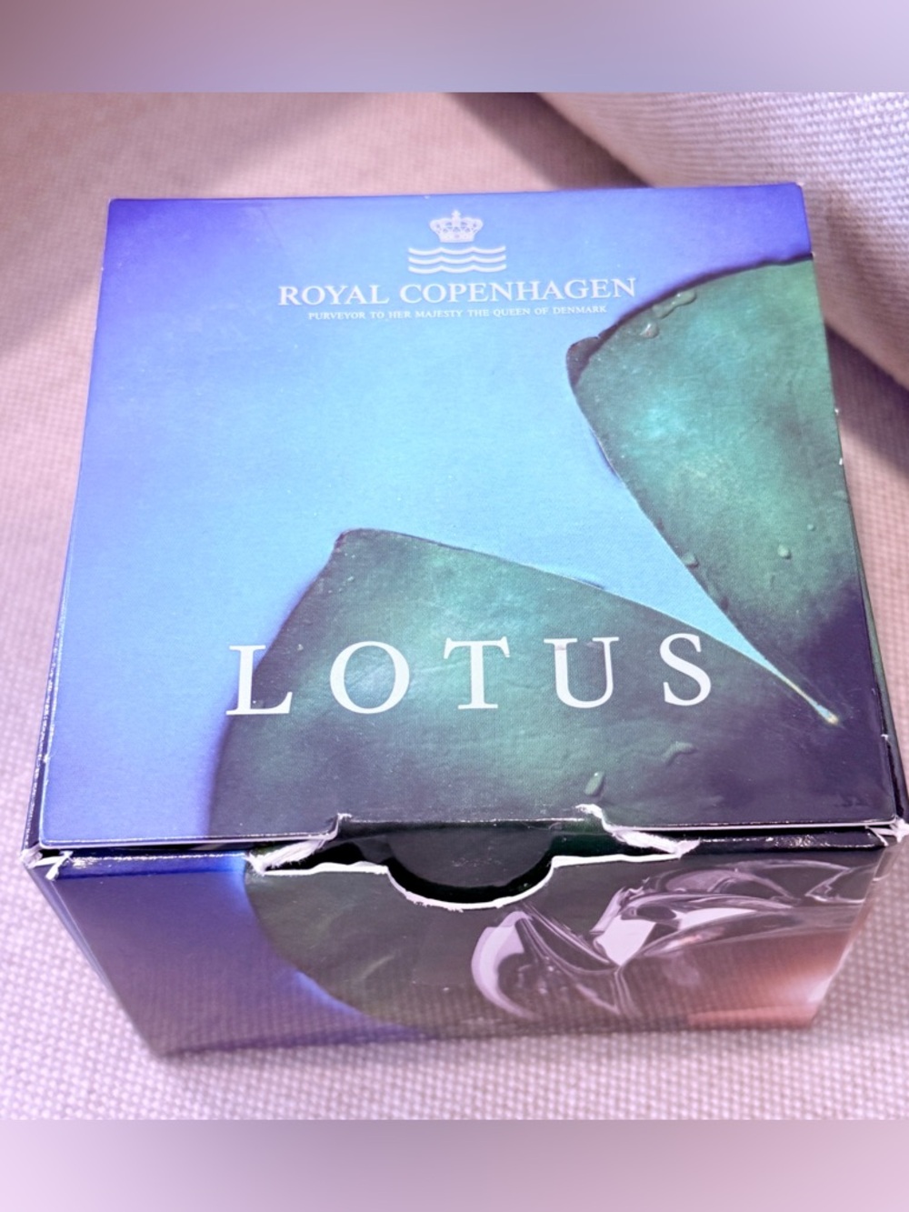 Royal Copenhagen Lotus Tea light Candle Holder NWT - Picture 6 of 8